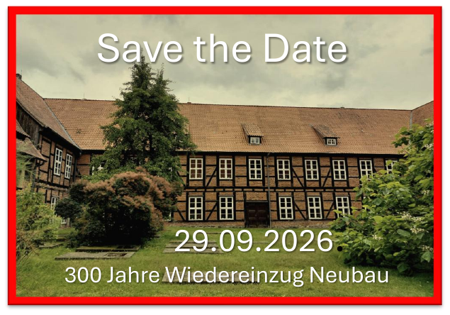 Save the Date 300 Jahre Wiedereinzug