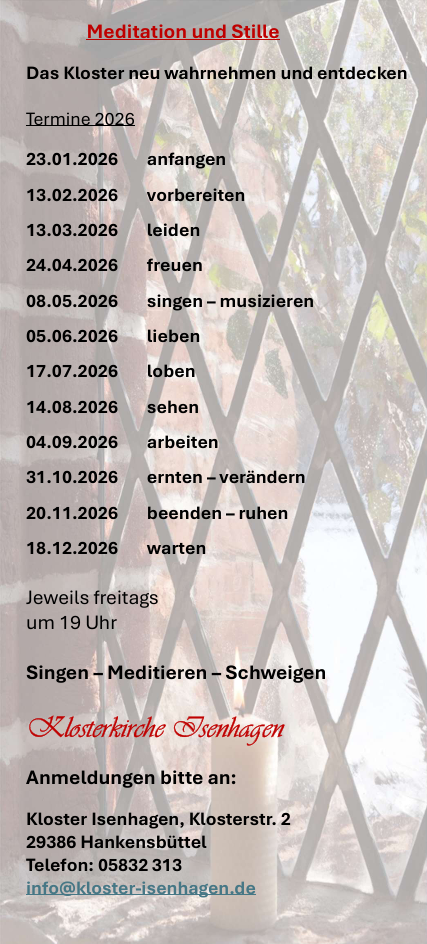 Meditation & Stille